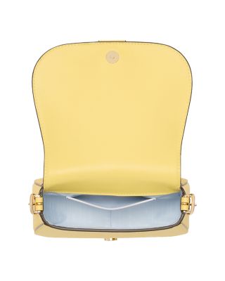 Nouveau Textured Leather Mini Saddle Bag