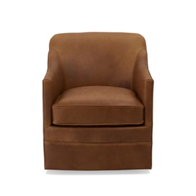 Luella Leather Swivel Chair