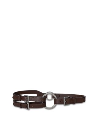 Tri Strap O Ring Leather Belt