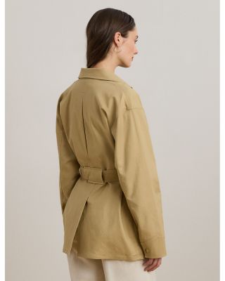 Double Faced Stretch Cotton Field Jacket