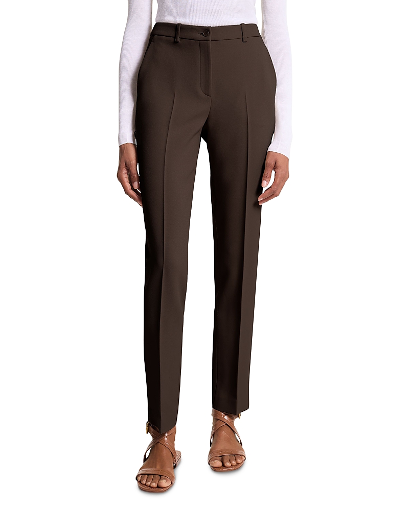 Michael Kors Samantha Crepe Sable Pants In Brown