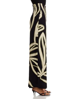 Oxana Printed High Waisted Wide Pants