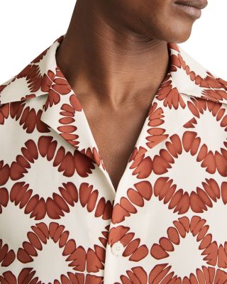 Makarb Abstract Floral Camp Shirt