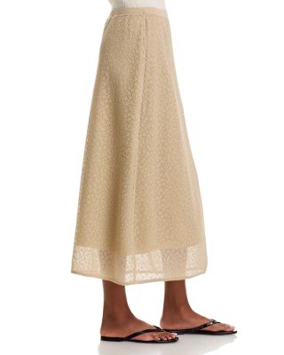 Knit Lace Maxi Skirt