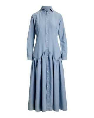 Cotton Linen Chambray Shirtdress