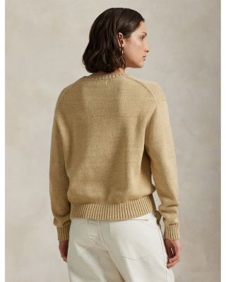 Polo Bear Cotton Crewneck Sweater