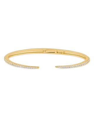 Kenneth Jay Lane - Pav&eacute; Open Spike Cuff Bracelet