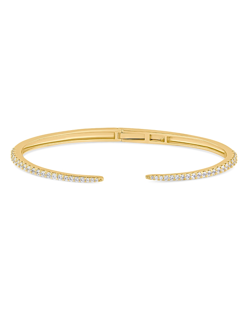 Kenneth Jay Lane Pave Open Spike Cuff Bracelet