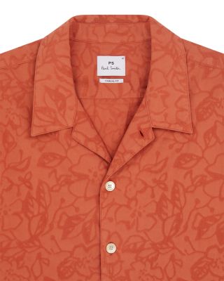 Printed Short Sleeve Camp Shirt