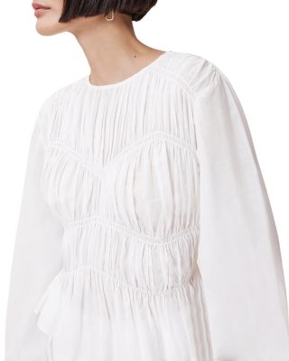 Melani Smocked Peplum Top