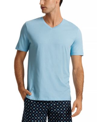 V-Neck Short Sleeve Cotton Pajamas