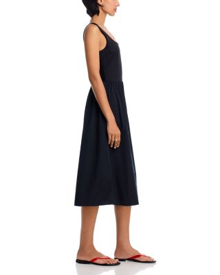 Mixed Media Tank Midi Dress