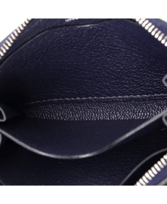 Compact Zipengo Horse Card Holder Leather