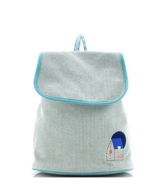 Pre-Owned HERMÈS - Les Cabanes Backpack Embroidered Toile