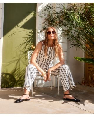 Elis Sleeveless Button Front Top 