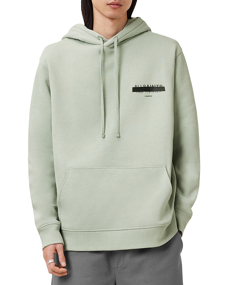 Allsaints Redact Pullover Embroidered Logo Hoodie