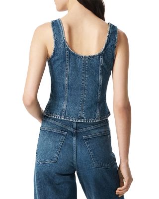 Poppy Button Front Vest