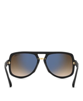 Victory Square Double Bridge Sunglasses, 59mm
