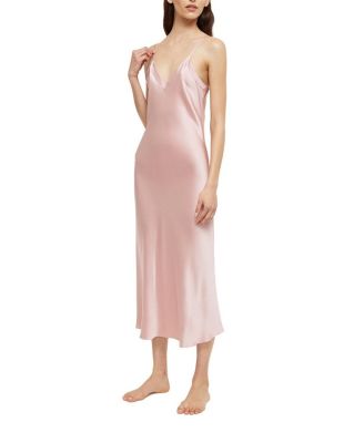  Silk Long V Neck Nite