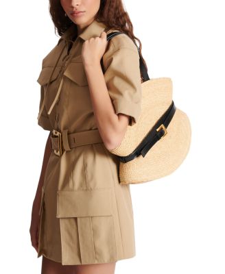 Balmain Shuffle Medium Bag in Raffia | Bloomingdale's