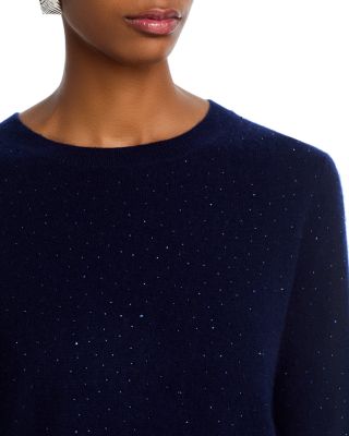 100% Cashmere Crystal Crewneck Sweater - Exclusive
