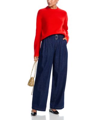 AQUA 100% Cashmere Crewneck Sweater - Exclusive