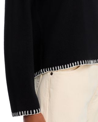100% Cashmere Whipstitch Crewneck Sweater - Exclusive