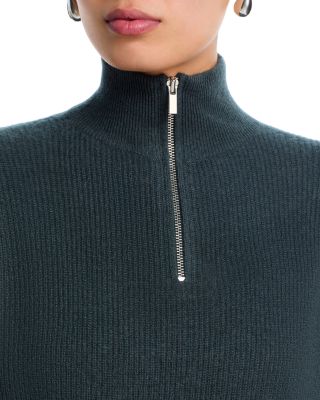 100% Cashmere Quarter Zip Sweater - Exclusive