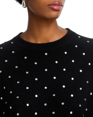100% Cashmere Embellished Sweater - Exclusive