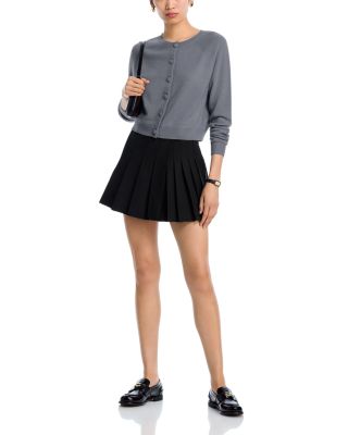 100% Cashmere Crewneck Cardigan - Exclusive