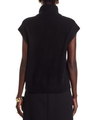 100% Cashmere Turtleneck Sweater Vest - Exclusive