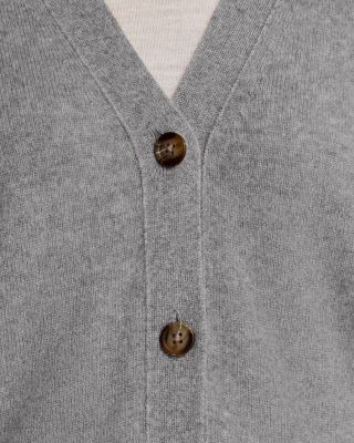 100% Cashmere V Neck Cardigan Sweater - Exclusive