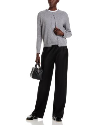 100% Cashmere Crewneck Cardigan Sweater - Exclusive