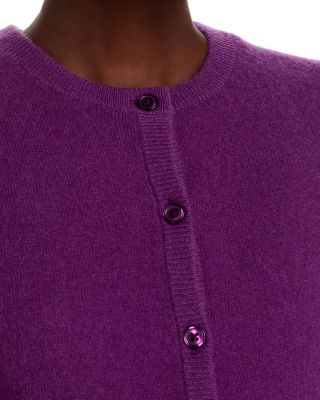 100% Cashmere Crewneck Cardigan Sweater - Exclusive
