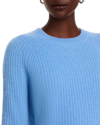 100% Cashmere Shaker Stitch Raglan Sweater - Exclusive