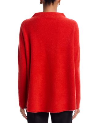 Mock Neck Brushed 100% Cashmere Sweater - Exclusive