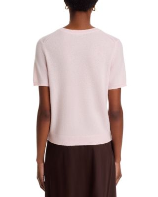 100% Cashmere Short Sleeve Crewneck Sweater - Exclusive