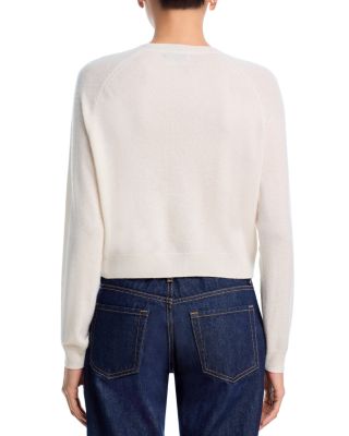 100% Cashmere Crewneck Cardigan - Exclusive