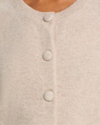 AQUA AQUA 100% Cashmere Crewneck Cardigan - Exclusive
