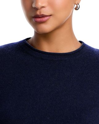 100% Cashmere Rolled Edge Sweater - Exclusive