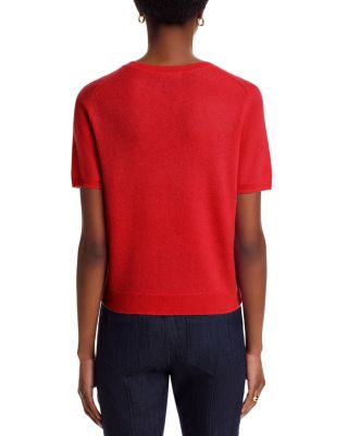 100% Cashmere Short Sleeve Crewneck Sweater - Exclusive