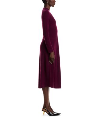 100% Cashmere Mock Neck Dress
