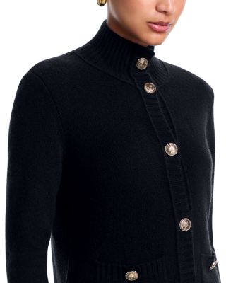 100% Cashmere Rib Knit Cardigan - Exclusive