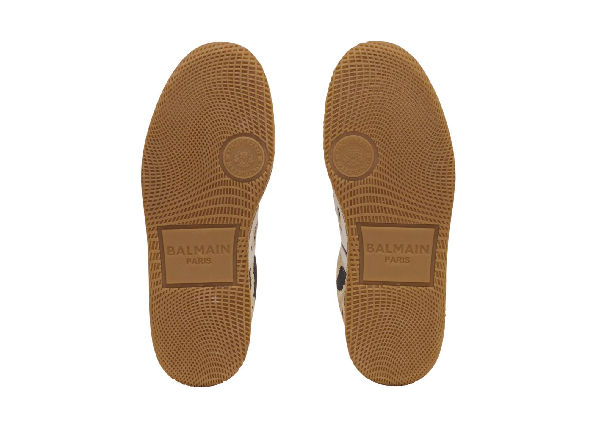 Women's Swan Leopard Print Suede Leather Trainers — Image 6
