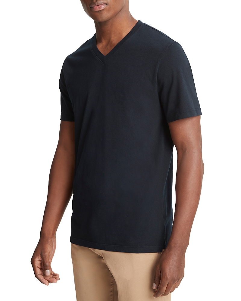 Vince Garment Dye Short Sleeve V-Neck Tee