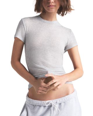 Sheer Cotton Crewneck Tee