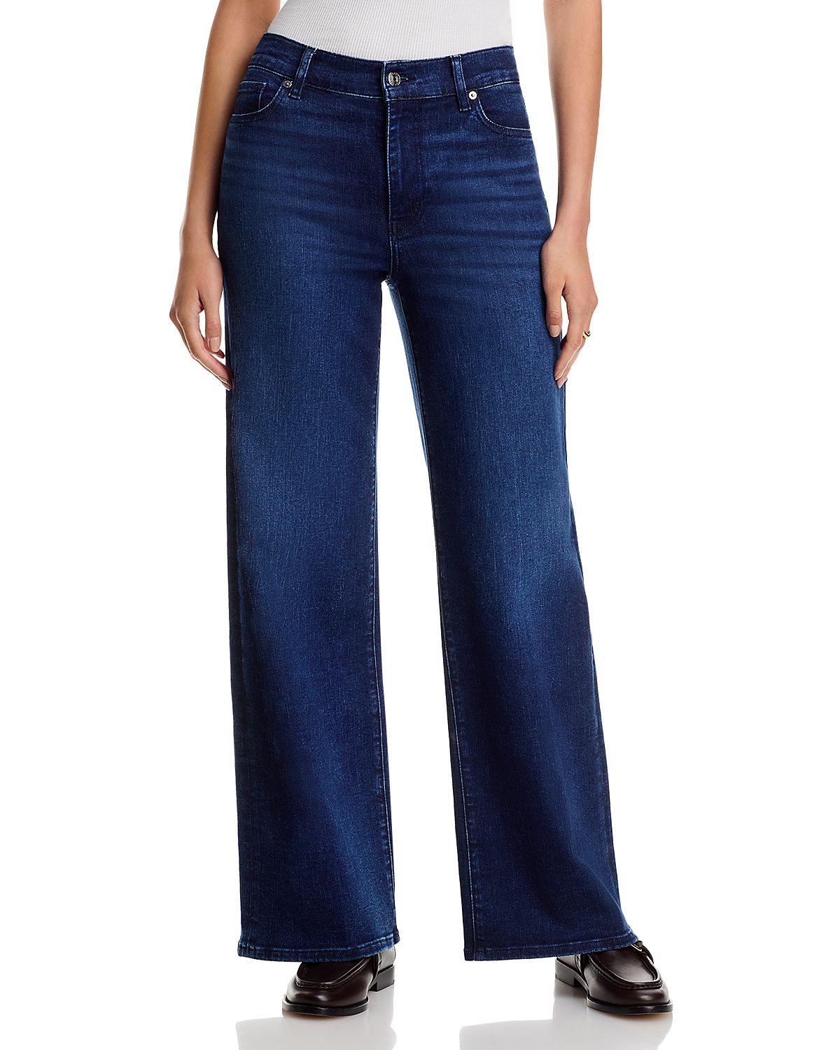 Frame Le Slim High Rise Palazzo Jeans