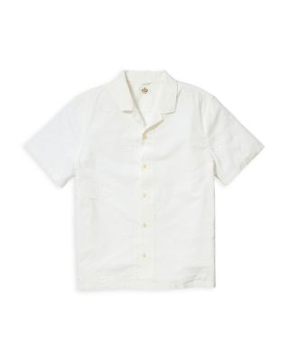 Eyelet Regular Fit Camp Shirt