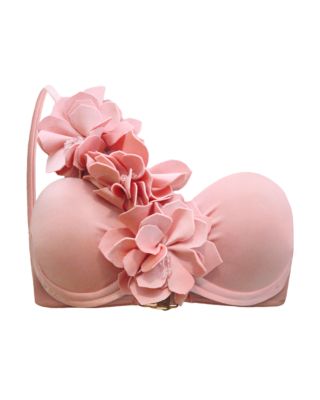 PatBO - Floral Appliqu&eacute; Bikini Top