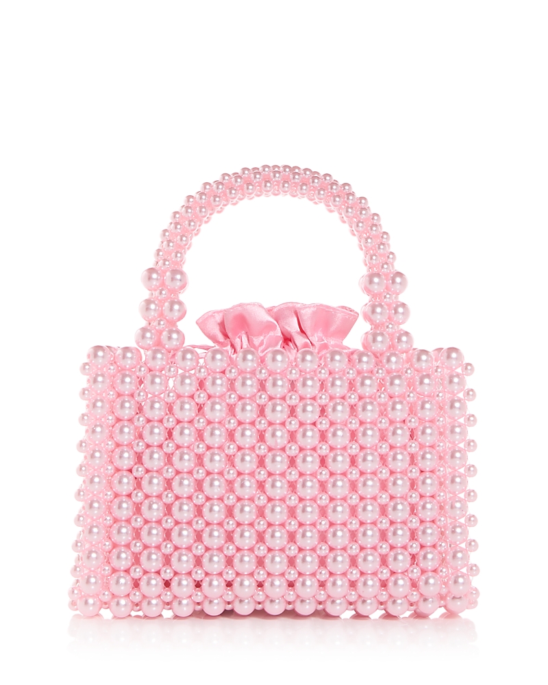 Aqua Beaded Top Handle Bag - Exclusive